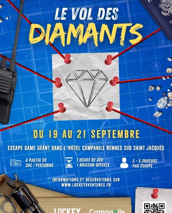 ((Escape game géant)) Le Vol des Diamants Du 19 au 21 sept 2024