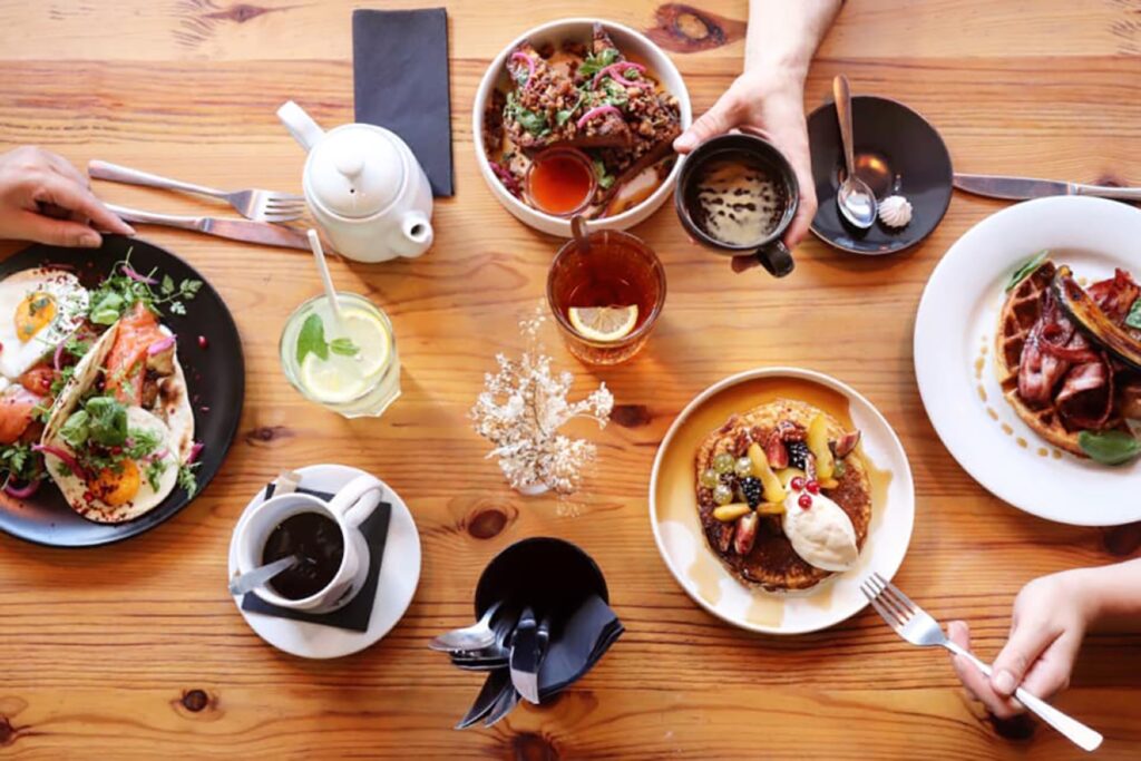 Table de petit-déjeuner chez Oh my Biche