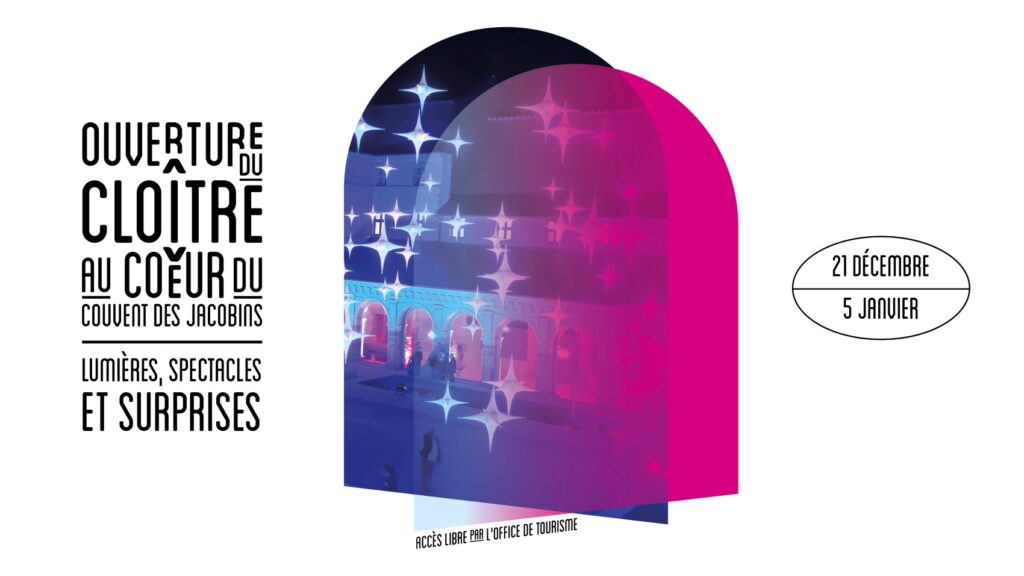 Affiche de l'ouverture du cloître de Noël 2025