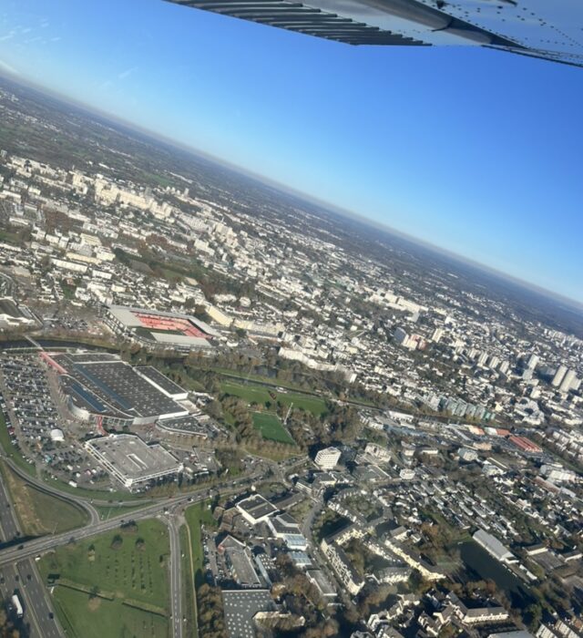 Vue aérienne de Rennes