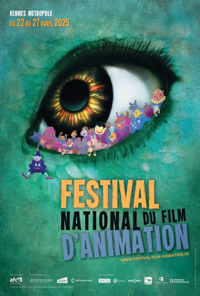 Affiche de l'édition 2025 du Festival National du Film d'Animation